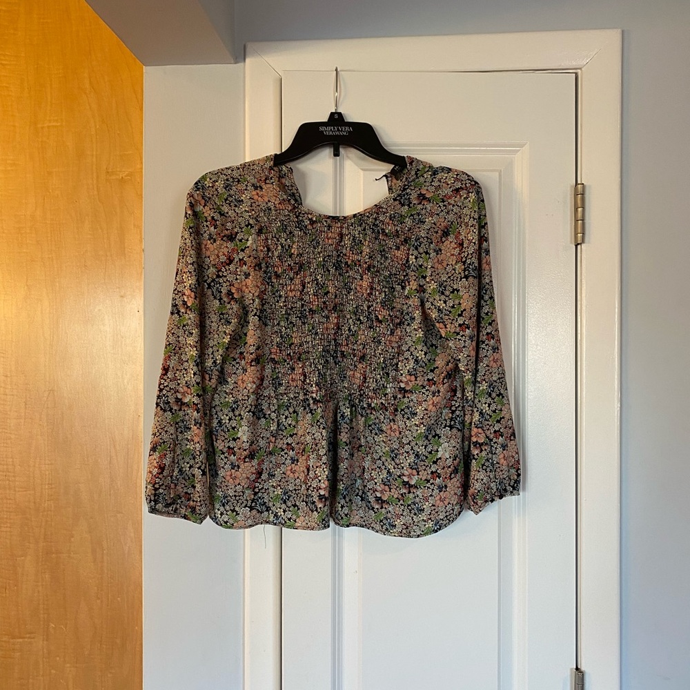 Zara floral blouse